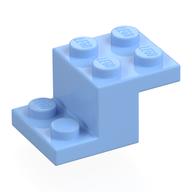 Деталь LEGO Кронштейн 3 x 2 x 1 1/3, с нижним держателем штырька, Ярко-светло-голубой
