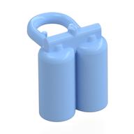 Деталь LEGO Minifig Neckwear Airtanks with Large Holes, Ярко-светло-голубой