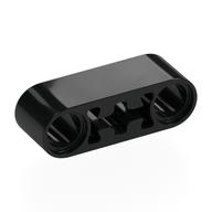 Деталь LEGO Technic Beam 1 x 3 Thick with Center Axle Hole, Черный
