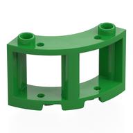 Деталь LEGO Окно круглое 3 x 3 x 2, Ярко-зеленый