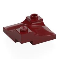 Деталь LEGO Brick Curved, Internal, 1 x 3 x 3 with 1/3 Inverted Cutout, Темно-красный