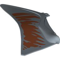 Animal Body Part, Dinosaur, Quetzalcoatlus Wing, Left with Dark Orange Shapes print