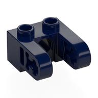 Деталь LEGO Кирпичик Technic 1 x 2, с отверстием и двумя выступами-балками, Темно-синий