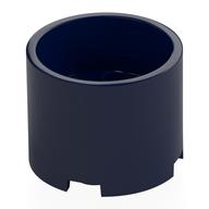 Деталь LEGO Brick Round 3 x 3 x 2 with Recessed Center with 2 x 2 Studs and Axle Hole, Темно-синий