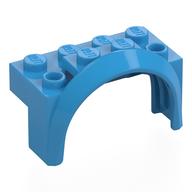 Деталь LEGO Wheel Arch, Mudguard 4 x 2 x 2, Темно-лазурный