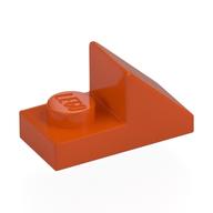 Деталь LEGO Скос 45° 2 x 1, с вырезом 2/3, Красно-оранжевый