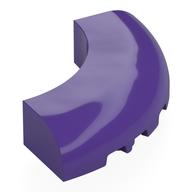Деталь LEGO 1/4 ARCH BRICK 5X5 W/CUT OUT, Темно-фиолетовый