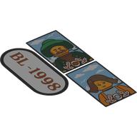 Деталь LEGO Лист наклеек для набора 910046-1, Цвет не указан/любой