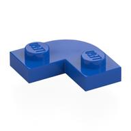 Деталь LEGO Пластина круглая угловая 2 x 2, с вырезом 1 x 1, Голубой