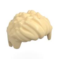 Деталь LEGO Hair, Short Pointy, Wavy in Front, Песочный