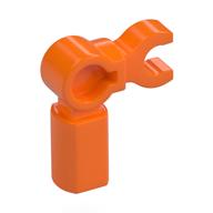 Деталь LEGO Bar Holder with Clip and 90° Angle (Mechanical Leg), Оранжевый