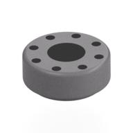 Деталь LEGO Tile Round 1 x 1 with Black Dot, Circle of Small Black Dots print, Матовый серебристый