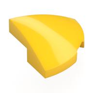 Деталь LEGO Кирпичик круглый угловой изогнутый четверть круга 2 x 2 x 2/3, Желтый