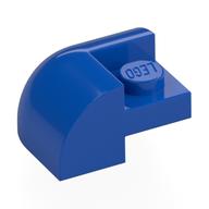 Деталь LEGO Brick Curved 2 x 2 x 1 with Curved Top - Corner, Голубой