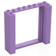 Деталь LEGO Дверная коробка двойная 2 x 8 x 6, Средне-лавандовый
