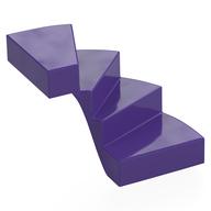 Деталь LEGO LEFT, STAIRCASE 6X6X4, Темно-фиолетовый