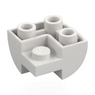 Деталь LEGO Brick Curved Inverted 2 x 2 x 1, Corner, Белый