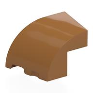 Деталь LEGO Brick Wedged, Curved 3 x 2 x 1 2/3 with Stud Notch Left, Средне-темный телесный