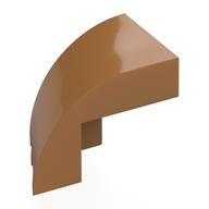 Деталь LEGO Brick Wedged, Curved 3 x 2 x 1 2/3 with Stud Notch Right, Средне-темный телесный