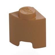 Деталь LEGO Brick Round, Quarter 1 x 1, Средне-темный телесный