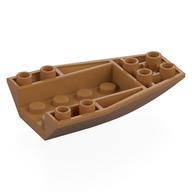 Деталь LEGO Клин перевёрнутый изогнутый 6 x 4, Средне-темный телесный