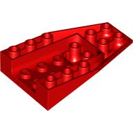 Деталь LEGO Wedge 6 x 4 Inverted with 4 Stud Connections, Красный