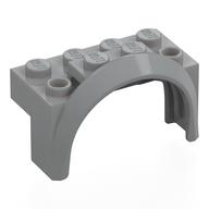 Деталь LEGO Wheel Arch, Mudguard 4 x 2 x 2, Светлый сине-серый