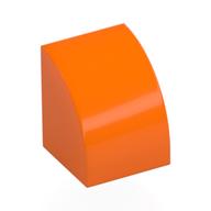 Деталь LEGO Кирпичик изогнутый 1 x 1, Оранжевый