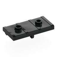 Деталь LEGO Treasure Chest Lid, Flat with 2 Studs, Черный