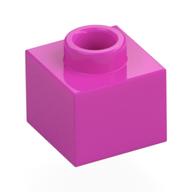 Деталь LEGO Пластина 1 x 1 x 2/3, с открытым штырьком, Темно-розовый