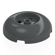 Деталь LEGO Brick Round 4 x 4 Dome Top with Round 2 x 2 Cutout, 4 Studs, Темный сине-серый