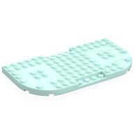 Деталь LEGO Brick Special 8 x 16 x 2/3, Two Rounded Corners, Reduced Stud Sections, Светлый морской волны