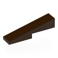 Деталь LEGO Скос 1 x 4, с вырезом 1 x 2, Темно-коричневый