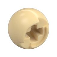 Деталь LEGO Technic Ball Joint with Through Axle Hole, Песочный