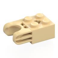 Деталь LEGO Technic Brick Special 2 x 2 with Ball Receptacle Wide and Axle Hole, No Arm Holes, Песочный