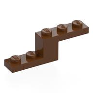 Деталь LEGO Кронштейн 5 x 1 x 1 1/3, Красно-коричневый