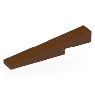 Деталь LEGO Brick Sloped 1 x 6 x 1 with 1 x 2 x 1 / 3 Cutout, Красно-коричневый