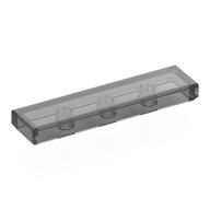 Деталь LEGO Плитка 1 x 4, с пазом, Прозрачный черный