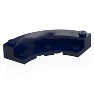 Деталь LEGO Brick Round 5 x 5 Macaroni with 1 / 3 Inner Side, Темно-синий