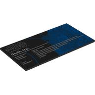 Деталь LEGO Tile 8 x 16 with 'STAR WARS DEATH STAR', Stats print, Черный