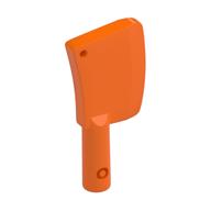 Деталь LEGO Equipment Cleaver, 2 Holes, Оранжевый