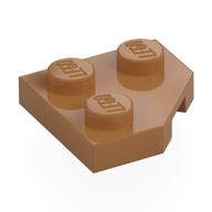 Деталь LEGO Пластина-клин 2 x 2, со срезанным углом, Средне-темный телесный