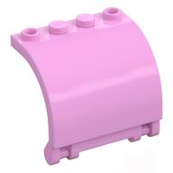 Деталь LEGO Hinge Panel 3 x 4 x 3 Curved, Ярко-розовый