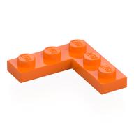 Деталь LEGO Пластина угловая 3 x 3, Оранжевый