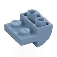 Деталь LEGO Скос изогнутый перевёрнутый 2 x 2, Песочно-синий