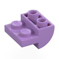 Деталь LEGO Скос изогнутый перевёрнутый 2 x 2, Средне-лавандовый
