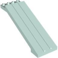 Деталь LEGO Duplo Ramp Straight, Светлый морской волны