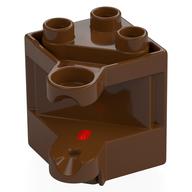 Деталь LEGO Duplo Hinge 2 x 2 x 2, Красно-коричневый