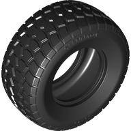 Деталь LEGO Tyre 56 x 26 Off Road, Черный