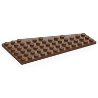 Деталь LEGO Пластина-клин левая 6 x 12, Красно-коричневый